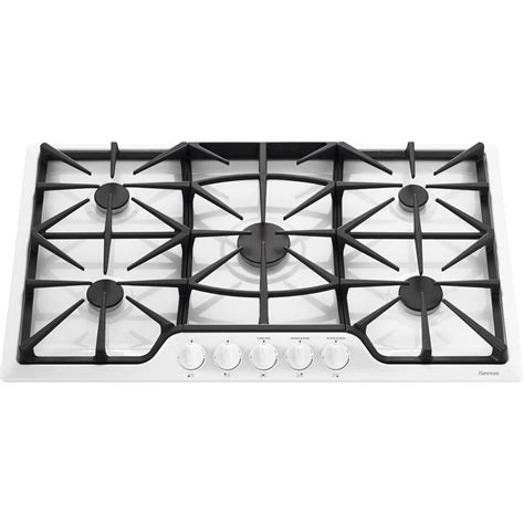 white gas cooktop 36